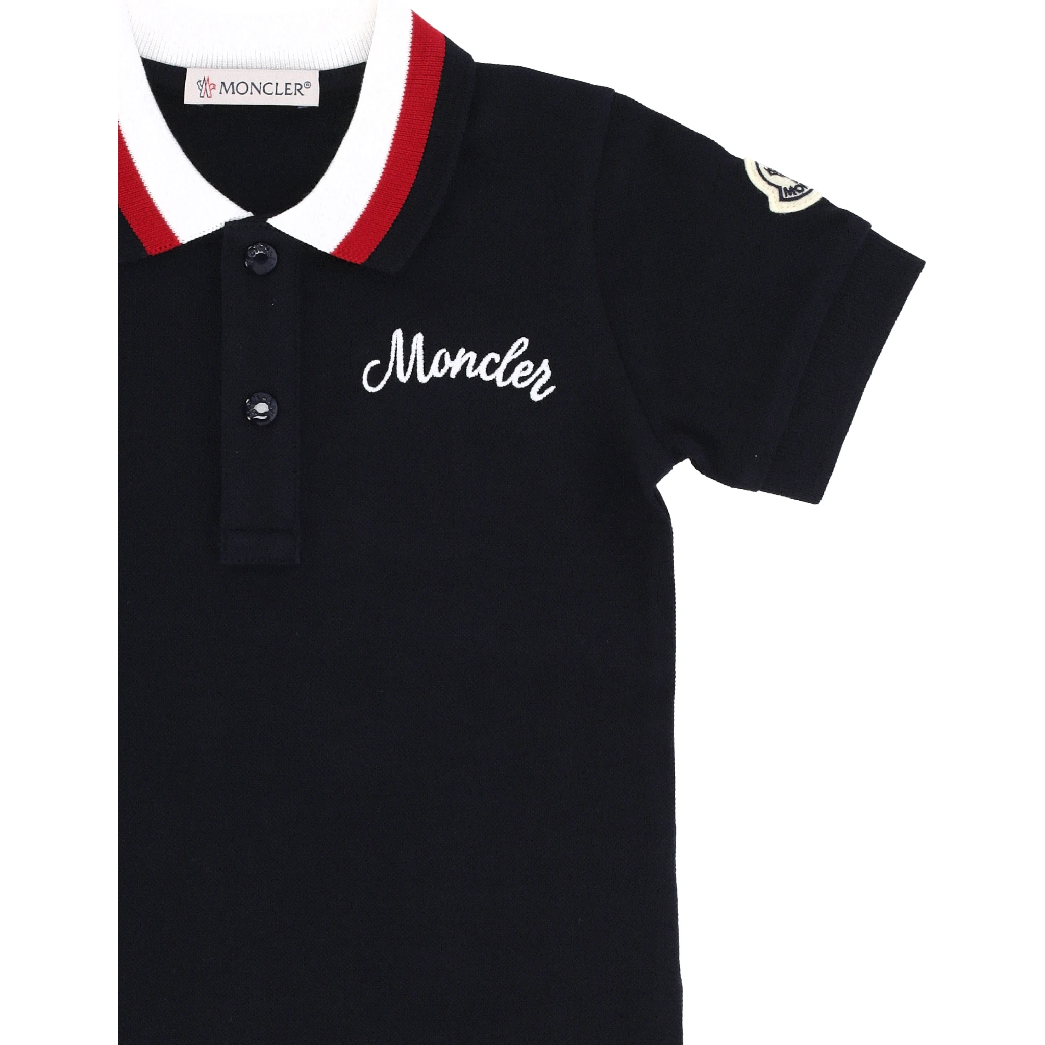MONCLER KIDS T-shirts and Polos Blue