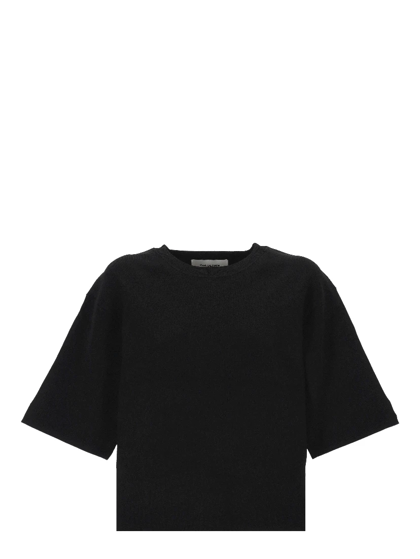 Yves Salomon T-shirts and Polos Black