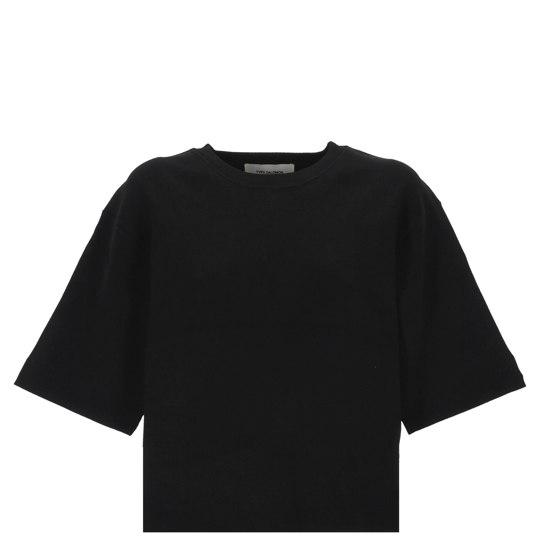 Yves Salomon T-shirts and Polos Black