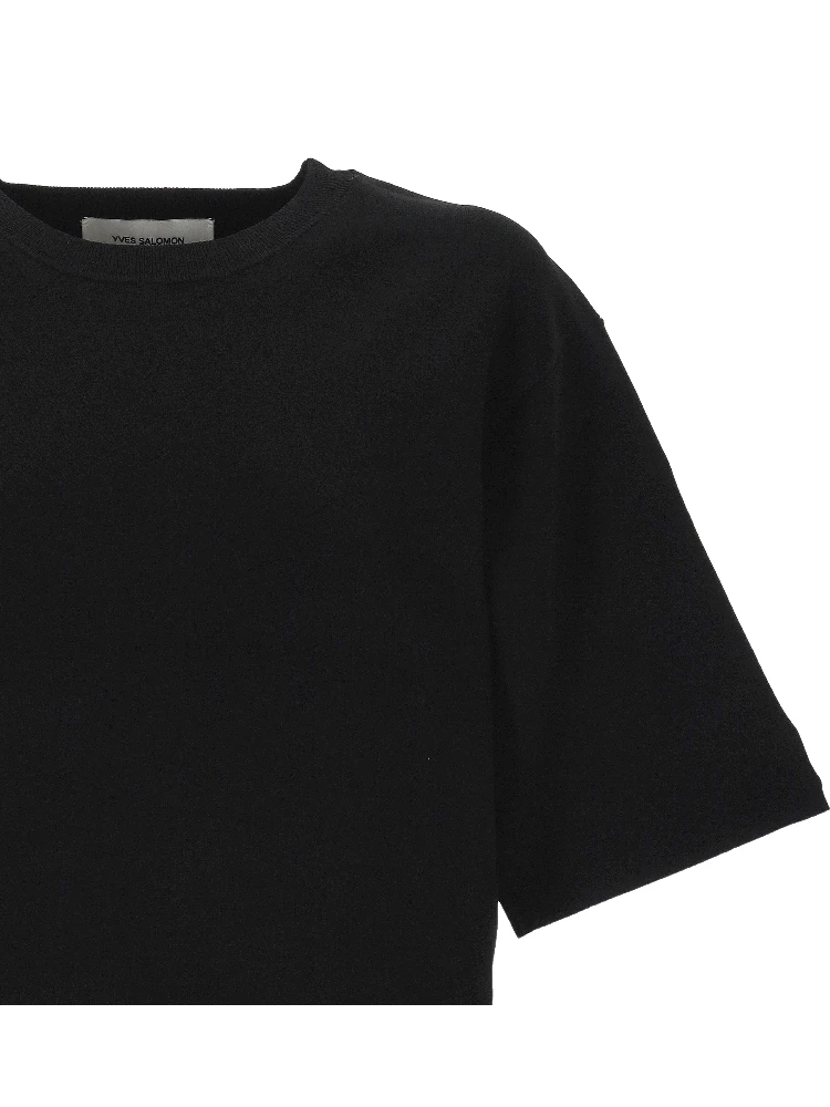 Yves Salomon T-shirts and Polos Black alternative