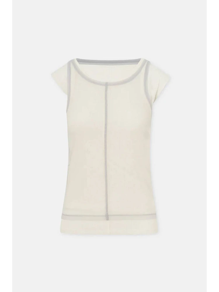 LA PISCINE Top White