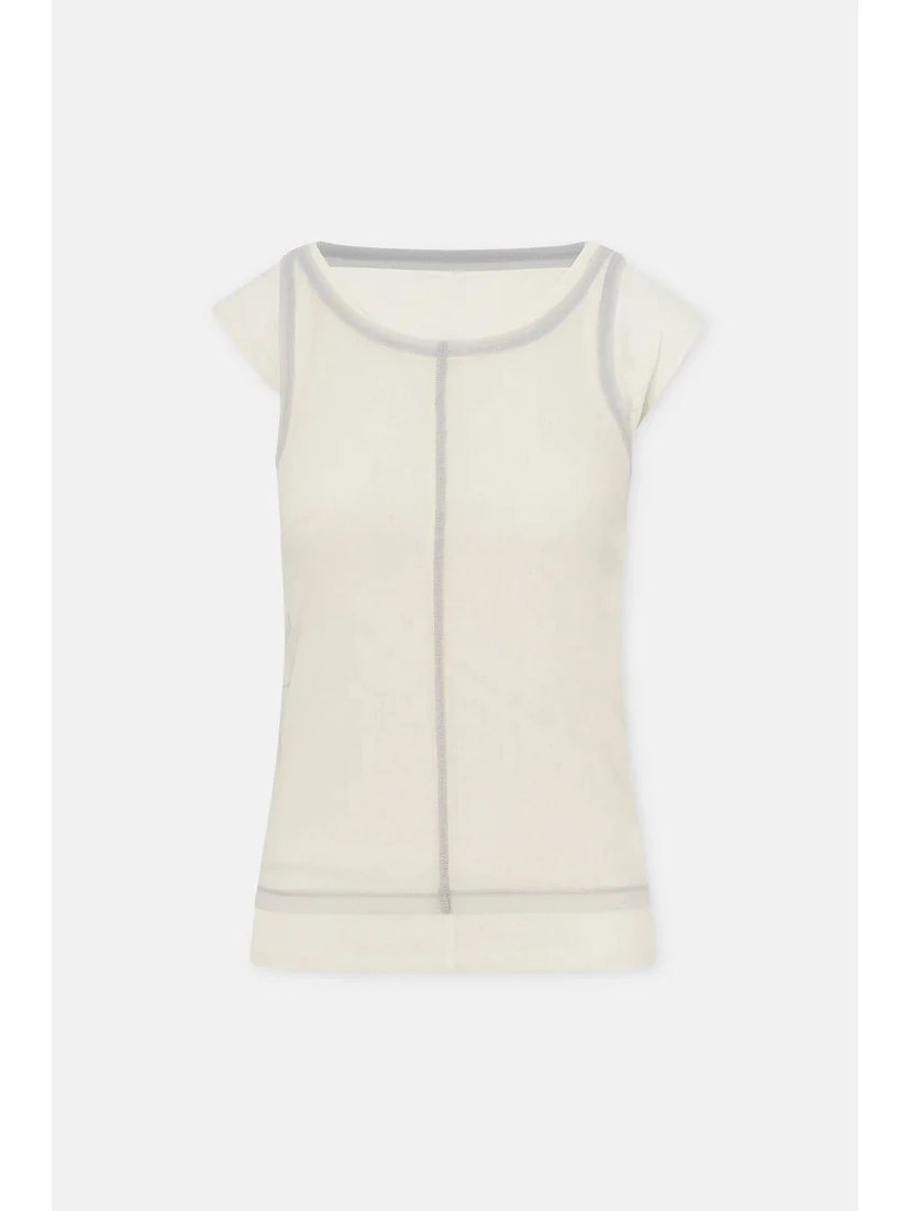 LA PISCINE Top White