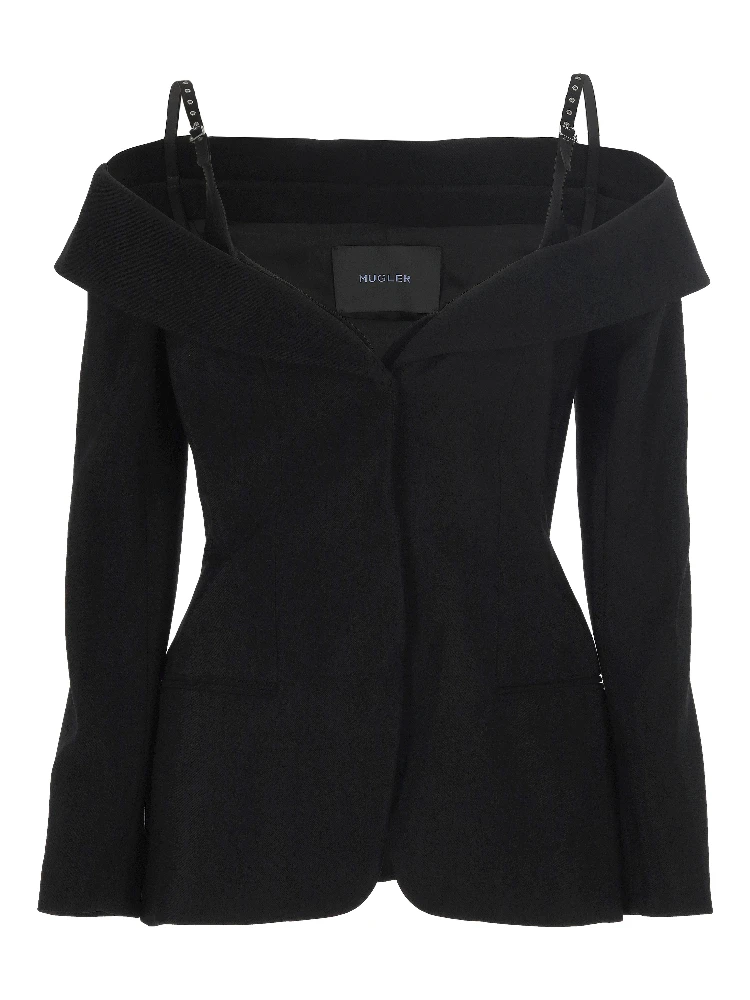 MUGLER Jackets Black