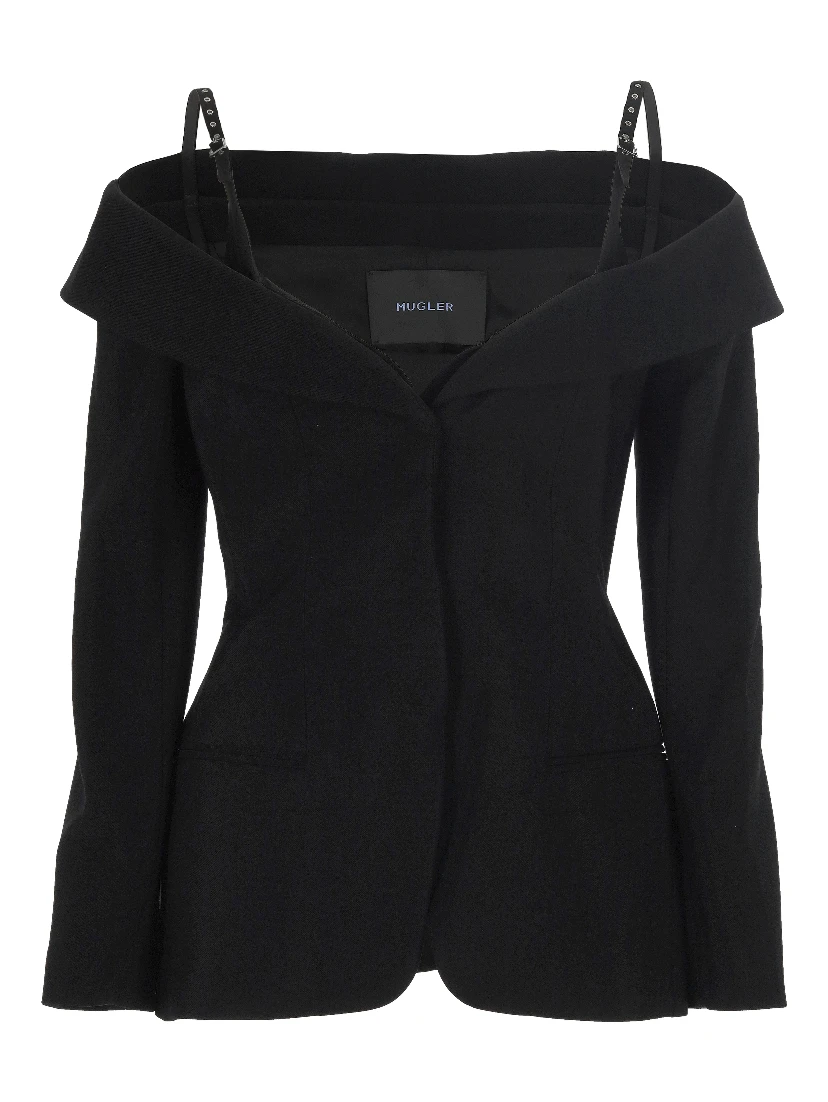 MUGLER Jackets Black