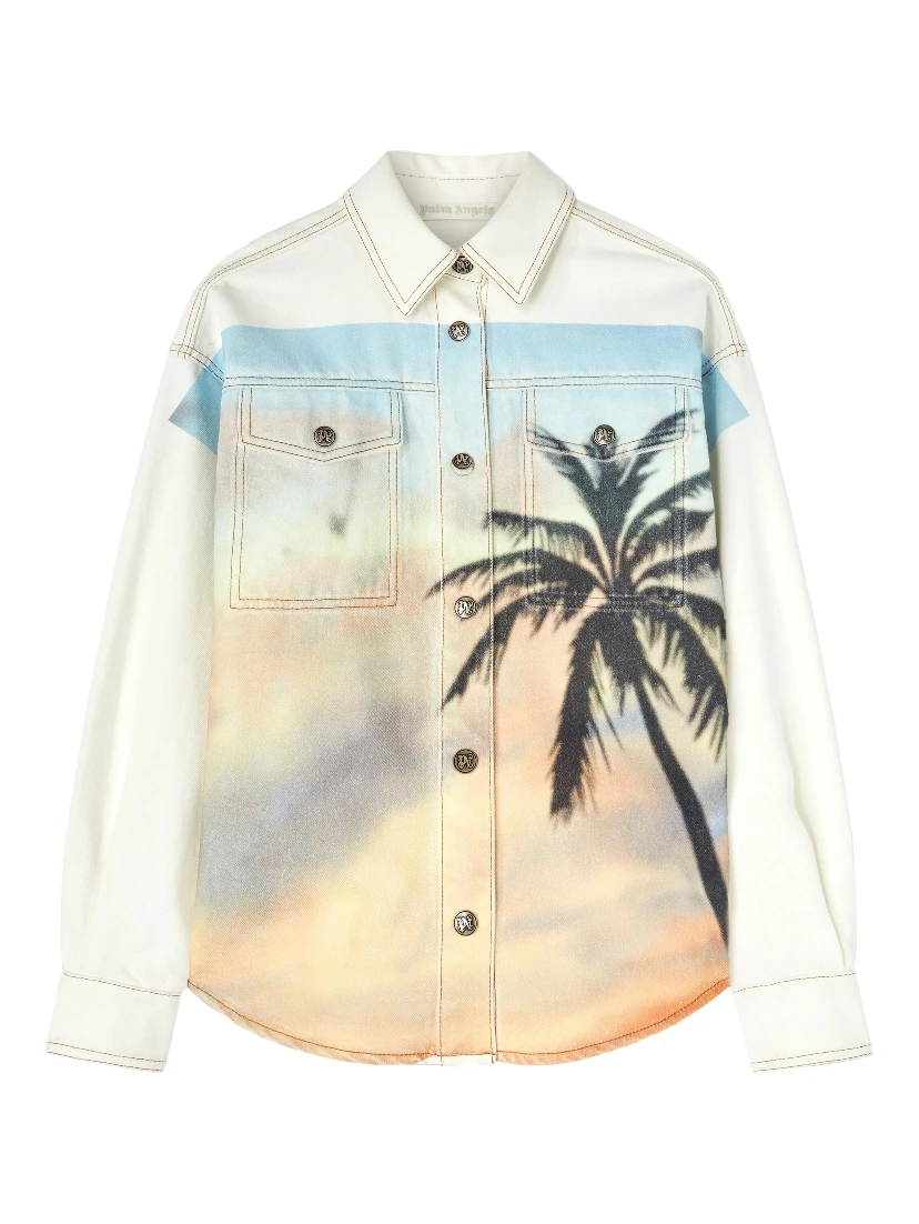 Palm Angels Shirts Beige