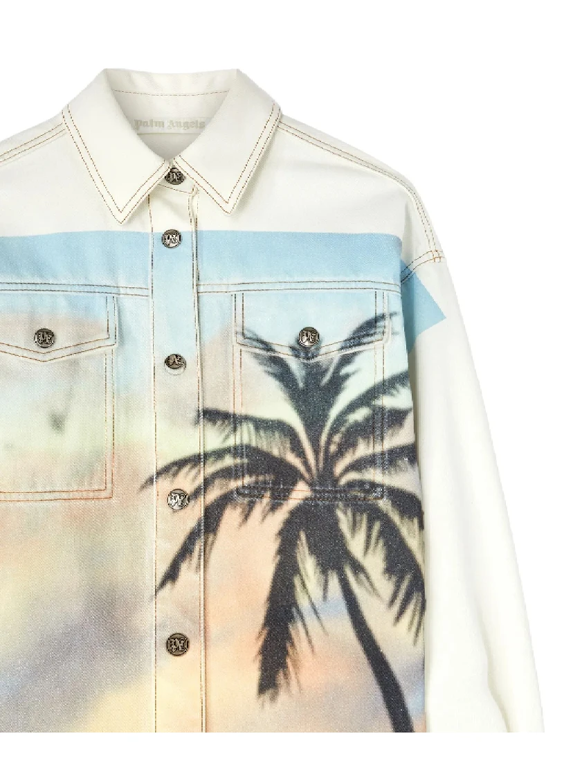 Palm Angels Shirts Beige