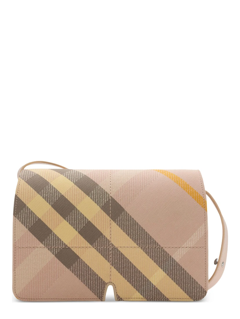 Snip Check Jacquard Flap Shoulder Bag