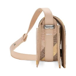 Snip Check Jacquard Flap Shoulder Bag