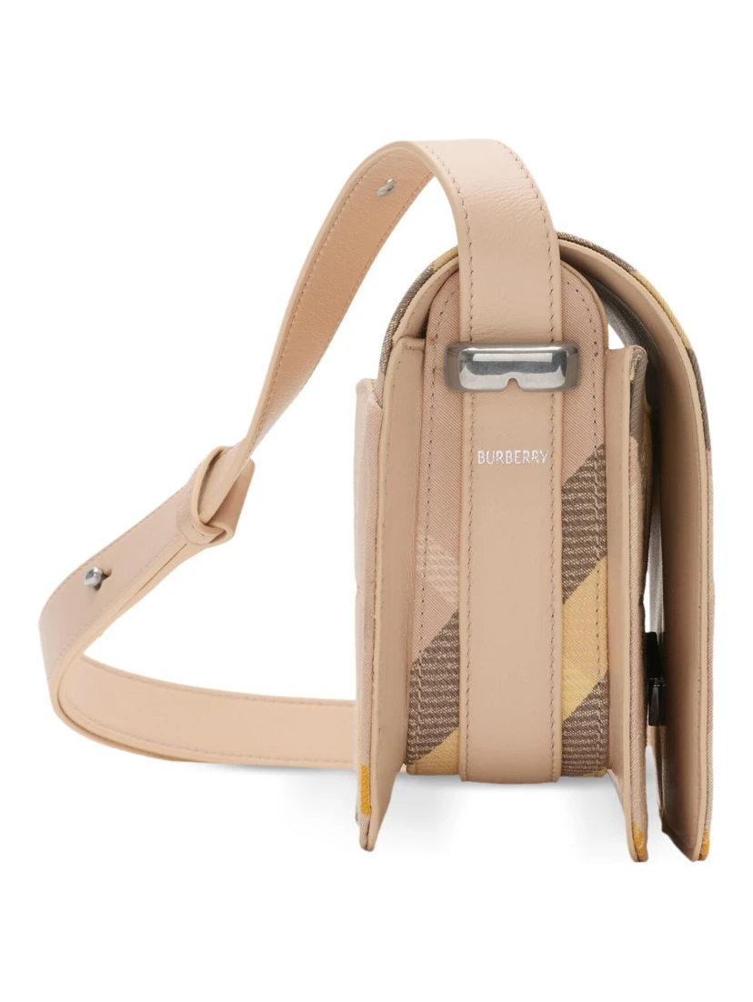 Snip Check Jacquard Flap Shoulder Bag