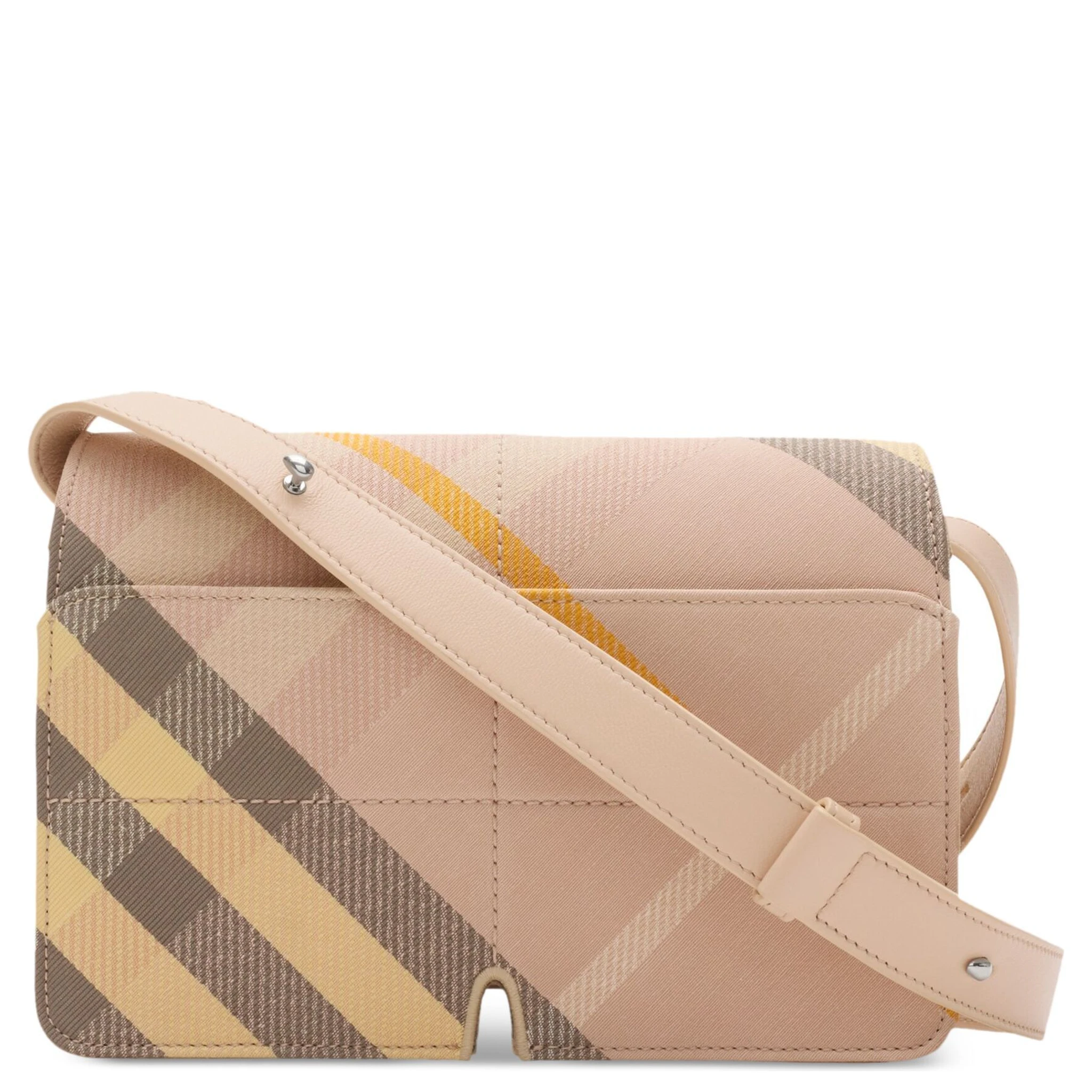 Snip Check Jacquard Flap Shoulder Bag