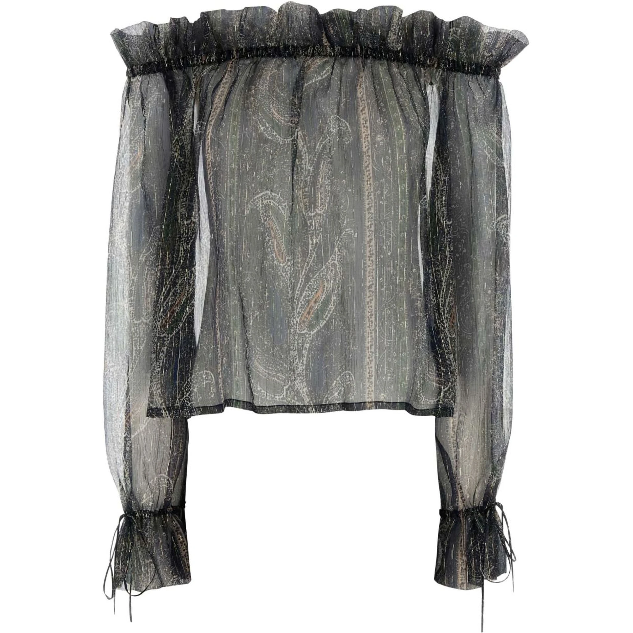 قمصان سان لوران زرقاء