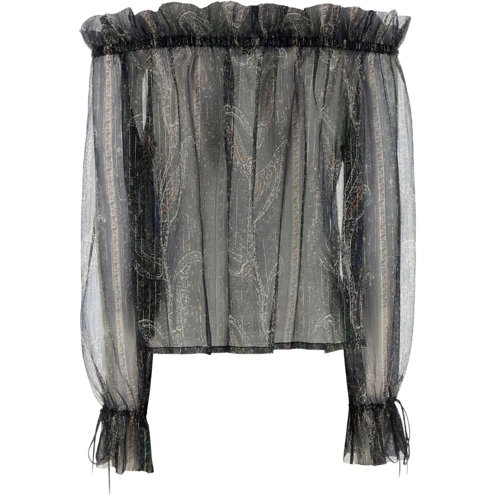 قمصان سان لوران زرقاء