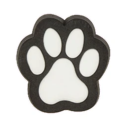 Paw Print Croc Charm