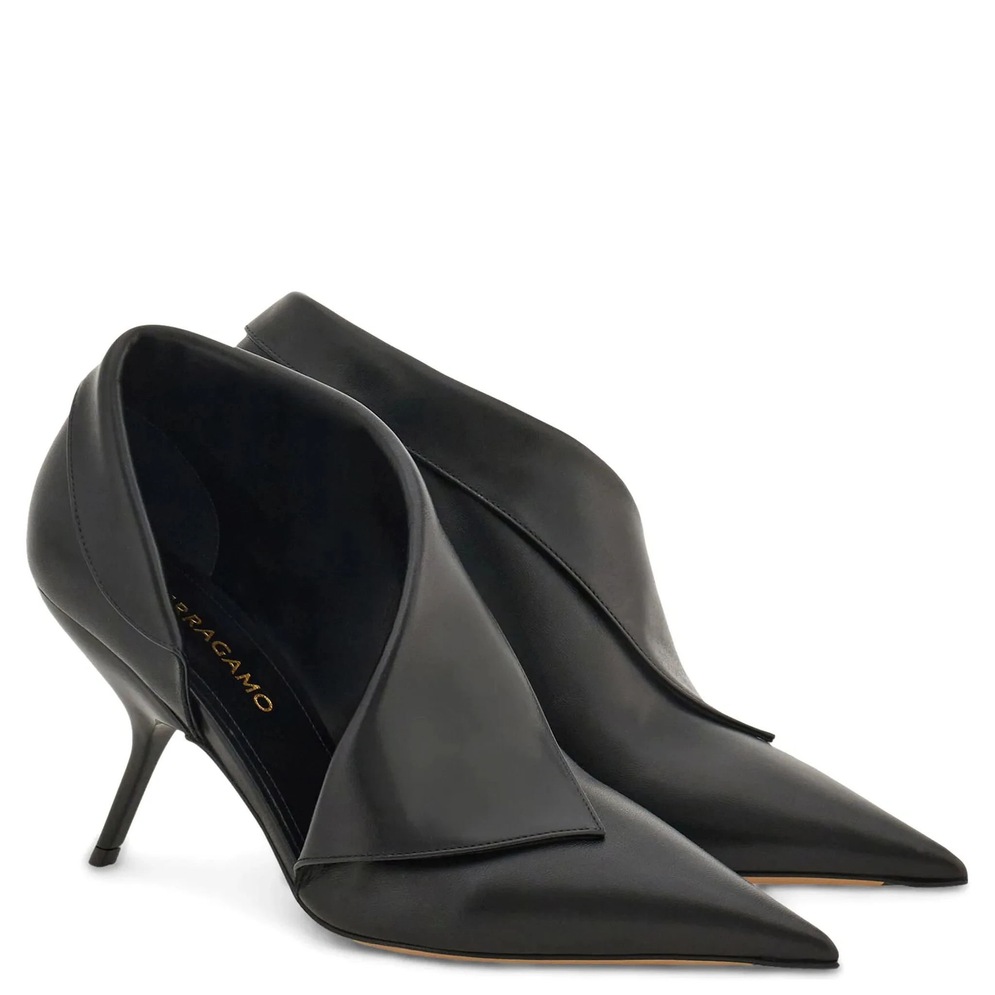 Ferragamo With Heel Black