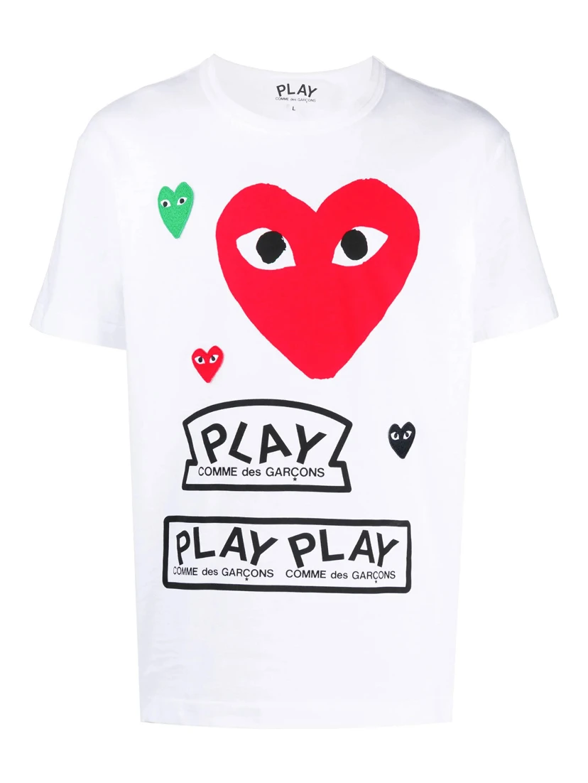 COMME DES GARCONS PLAY T-shirts and Polos White