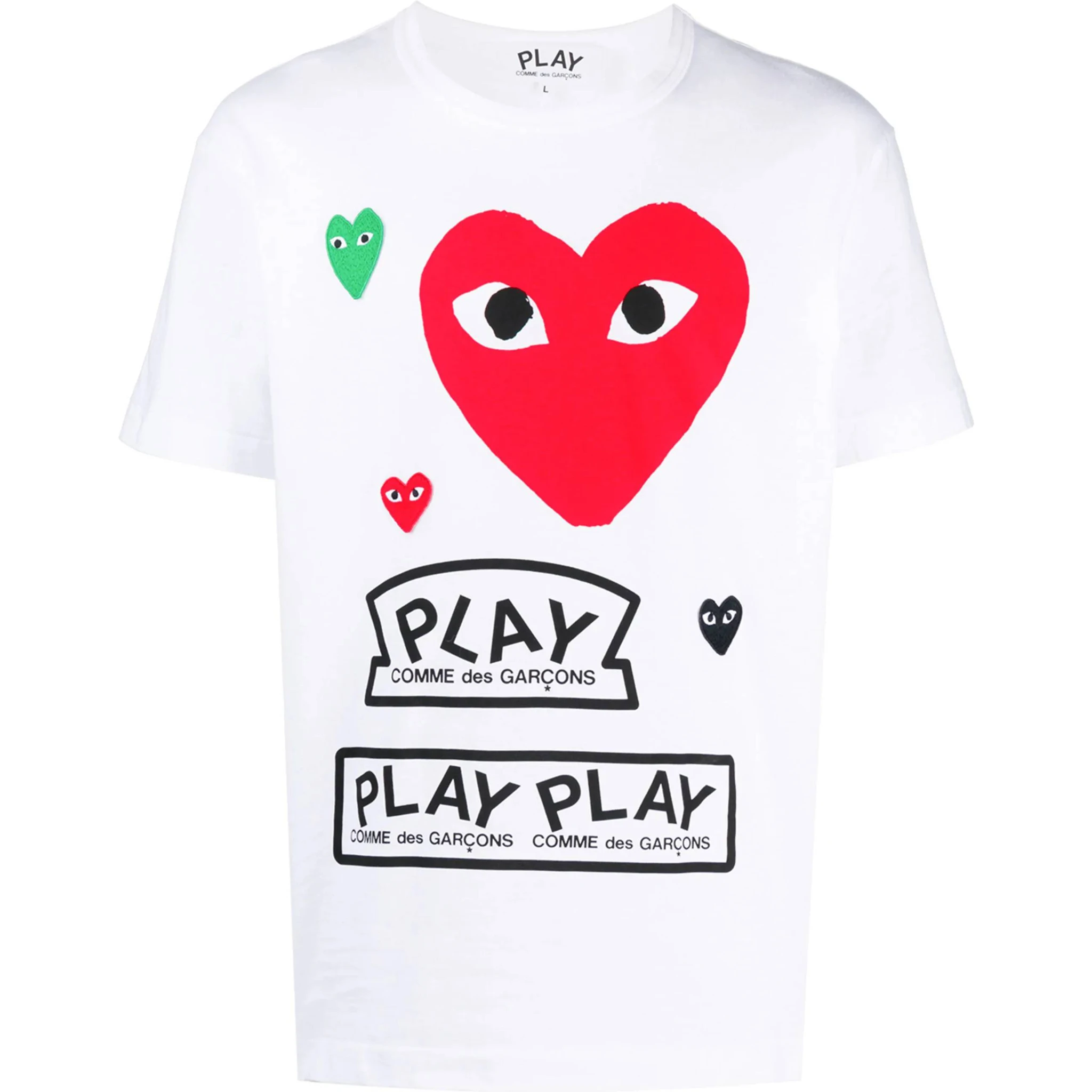 COMME DES GARCONS PLAY T-shirts and Polos White