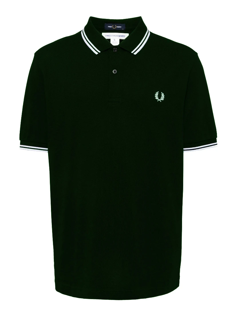 Comme des Garçons قمصان وقمصان بولو خضراء