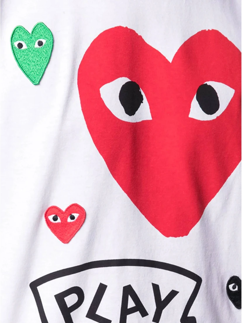 COMME DES GARCONS PLAY T-shirts and Polos White
