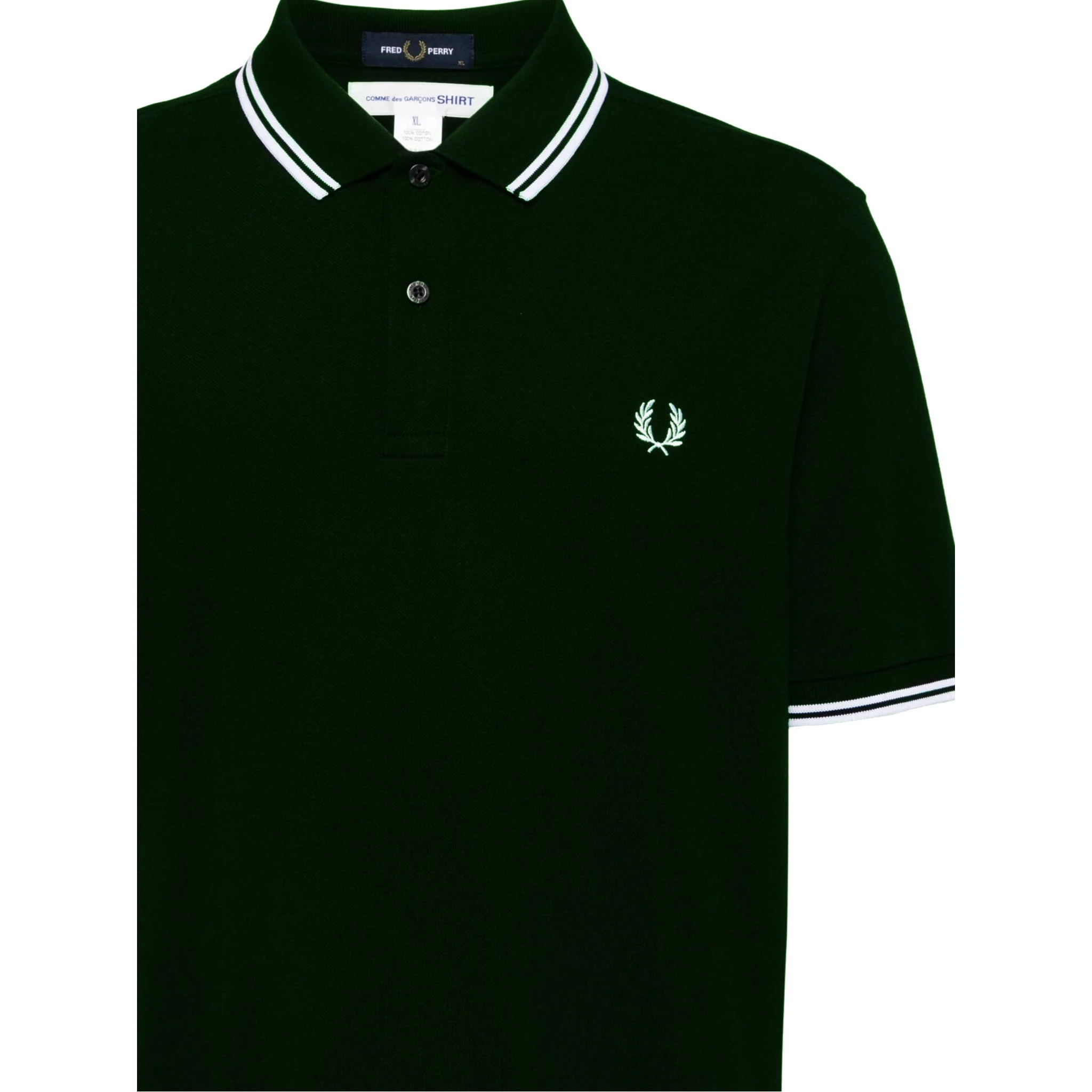 Comme des Garçons قمصان وقمصان بولو خضراء