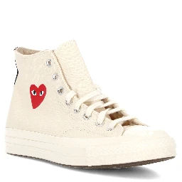 حذاء رياضي COMME DES GARCONS PLAY باللون الأبيض