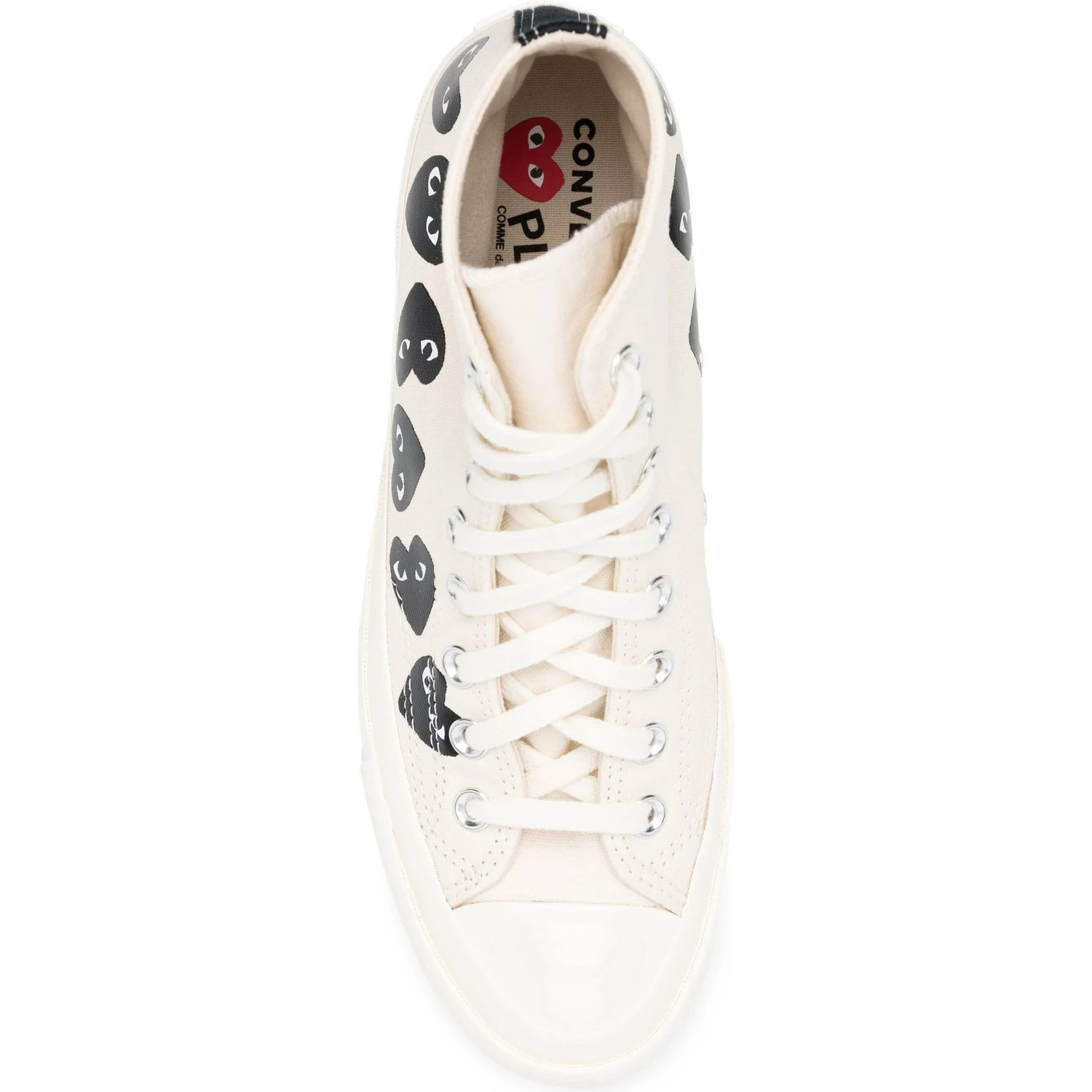 حذاء رياضي COMME DES GARCONS PLAY باللون الأبيض