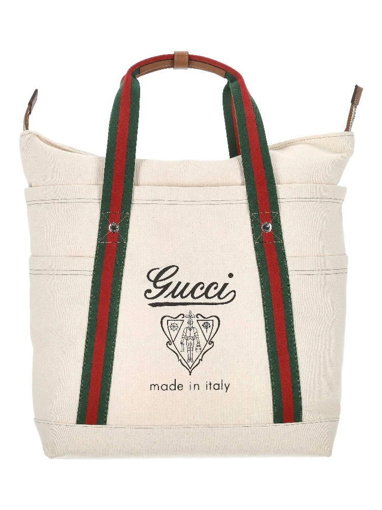 حقيبة قماشية كبيرة مطبوعة