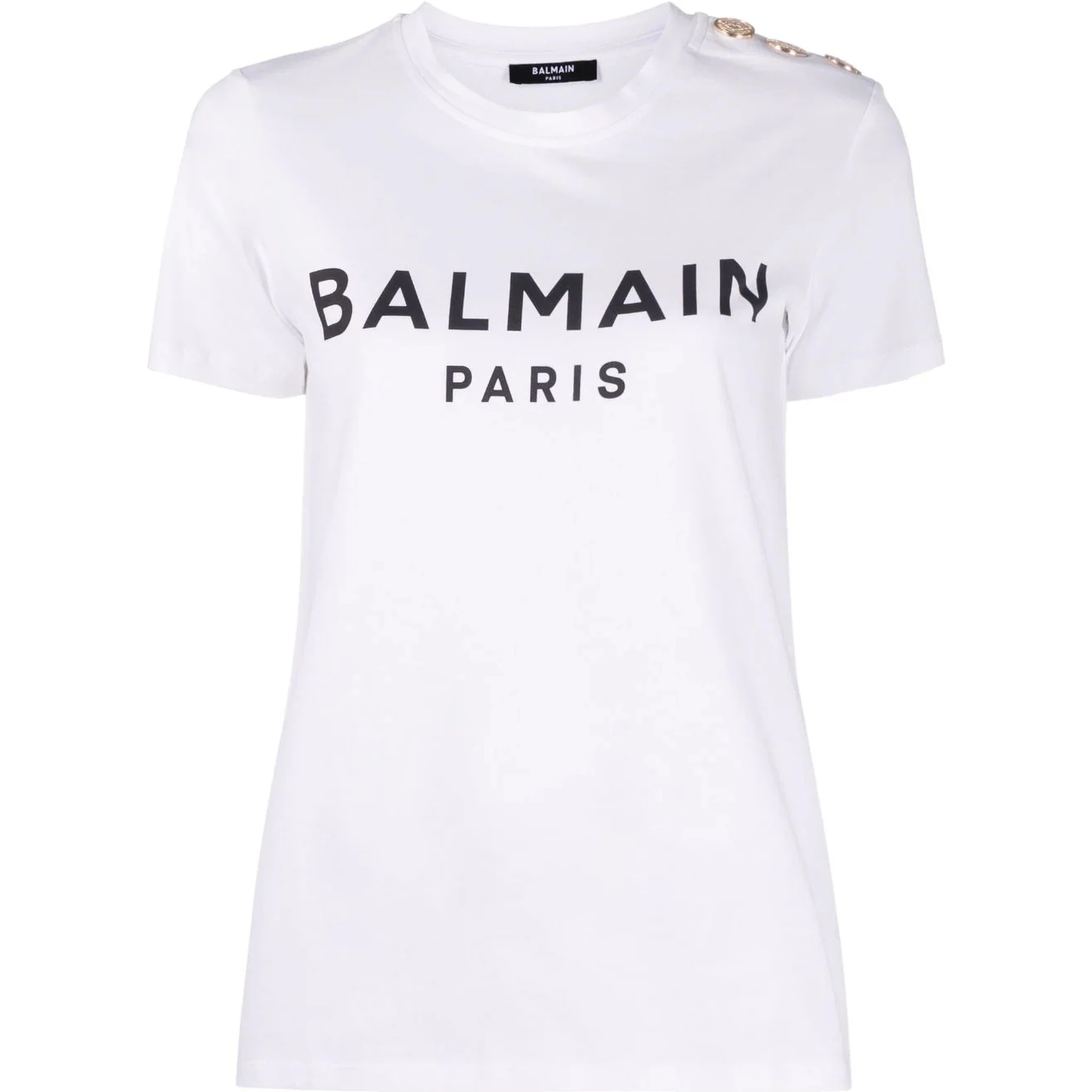 Balmain T-shirts and Polos White