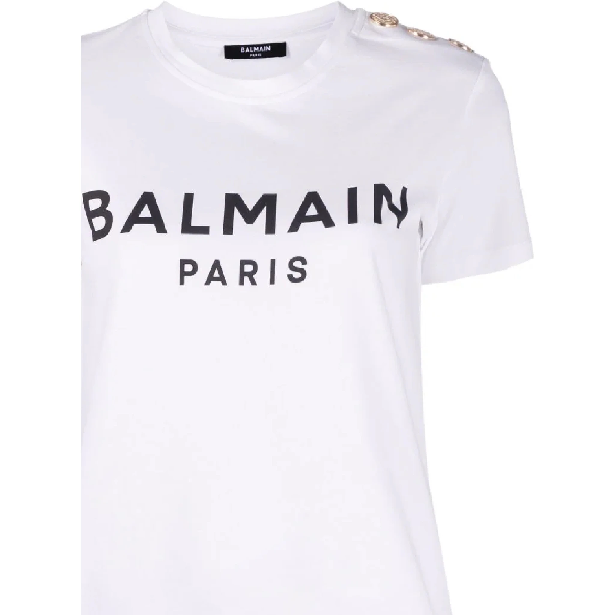 Balmain T-shirts and Polos White