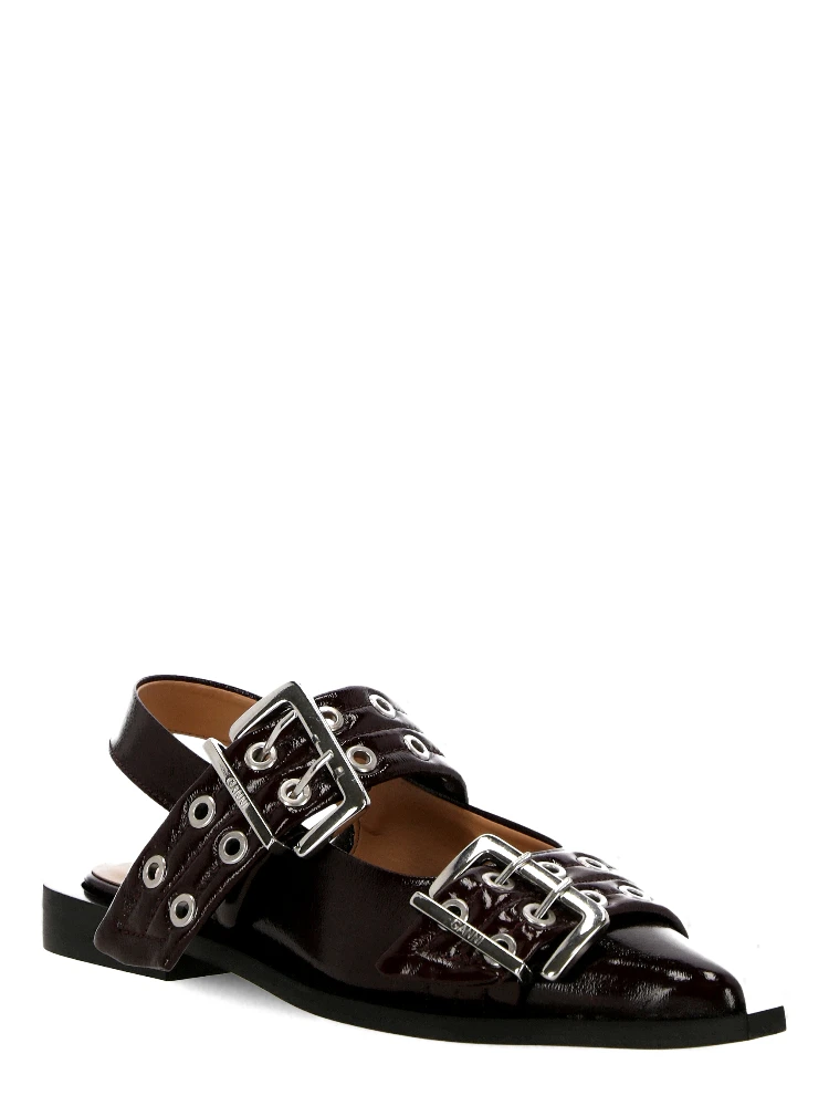 GANNI Flat shoes Purple alternative