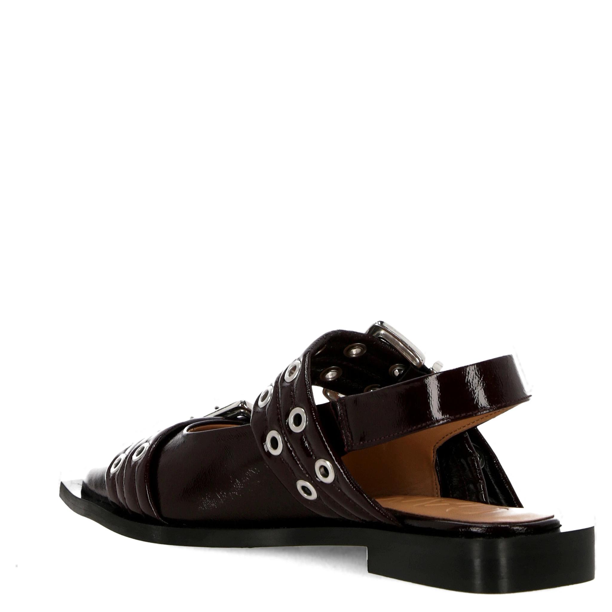 حذاء مسطح من غاني، لونه بنفسجي