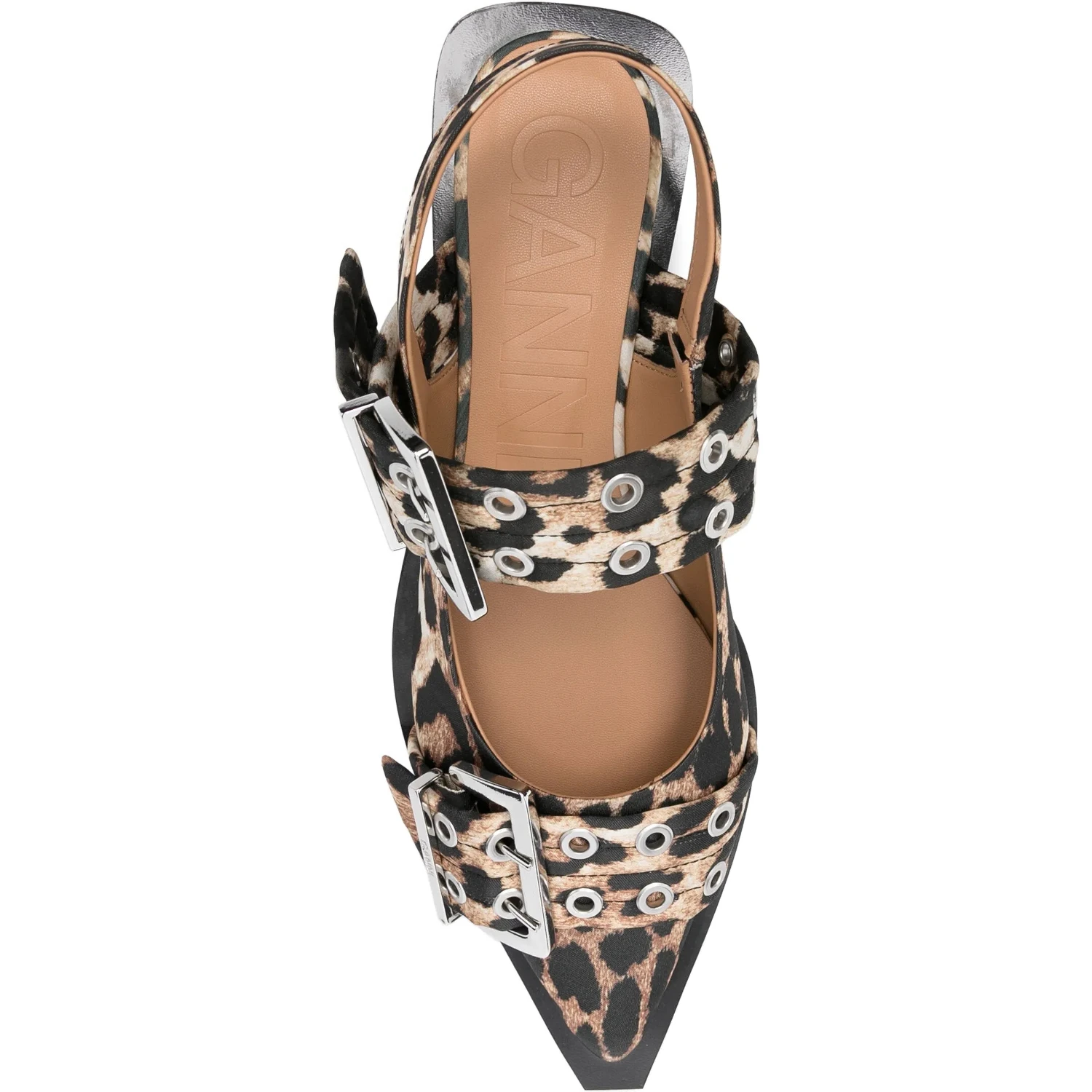 GANNI Flat shoes Brown