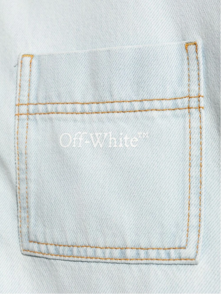 Off White Shirts Blue alternative
