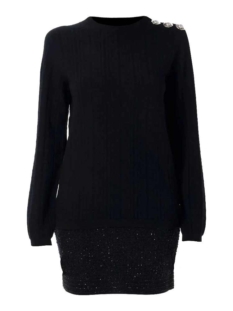 Balmain Sweaters Black