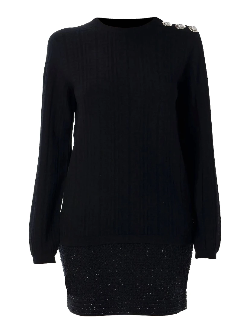 Balmain Sweaters Black