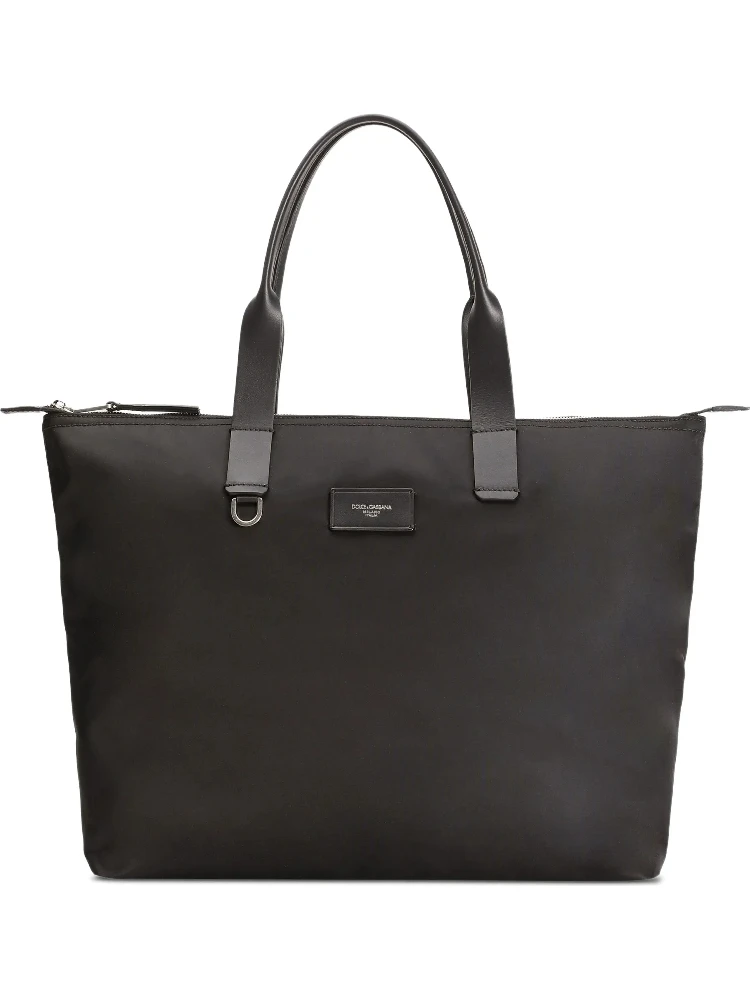 logo-plaque tote bag