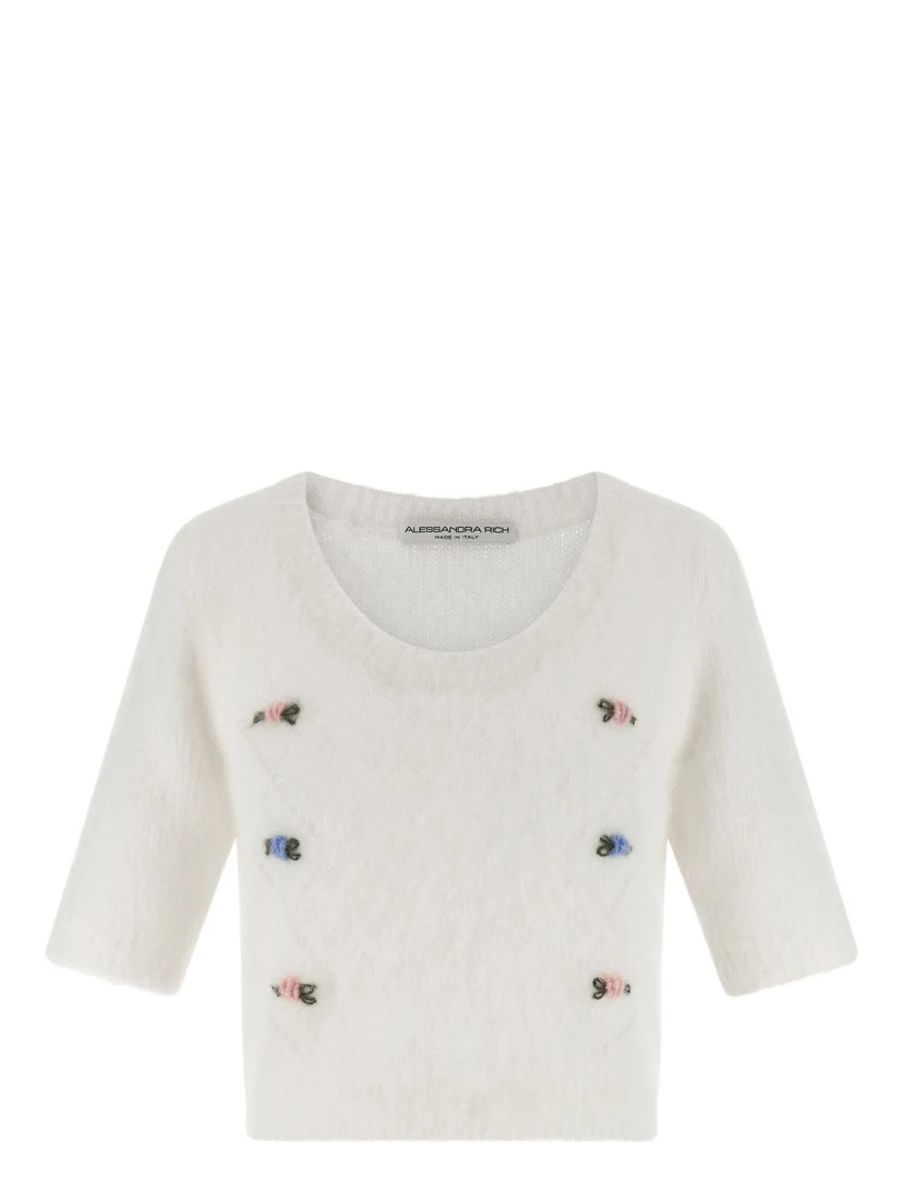 Alessandra Rich Sweaters White
