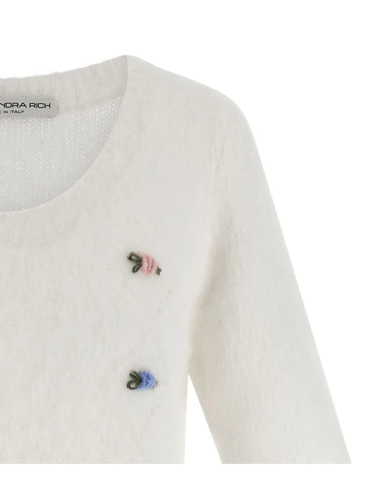 Alessandra Rich Sweaters White alternative