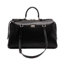 Vittoria zip-top leather travel bag