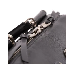 Vittoria zip-top leather travel bag