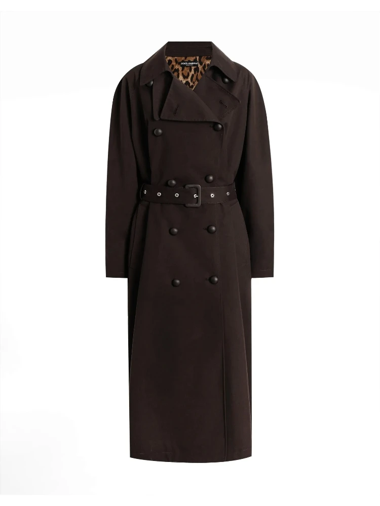معاطف دولتشي آند غابانا باللون البني الداكن