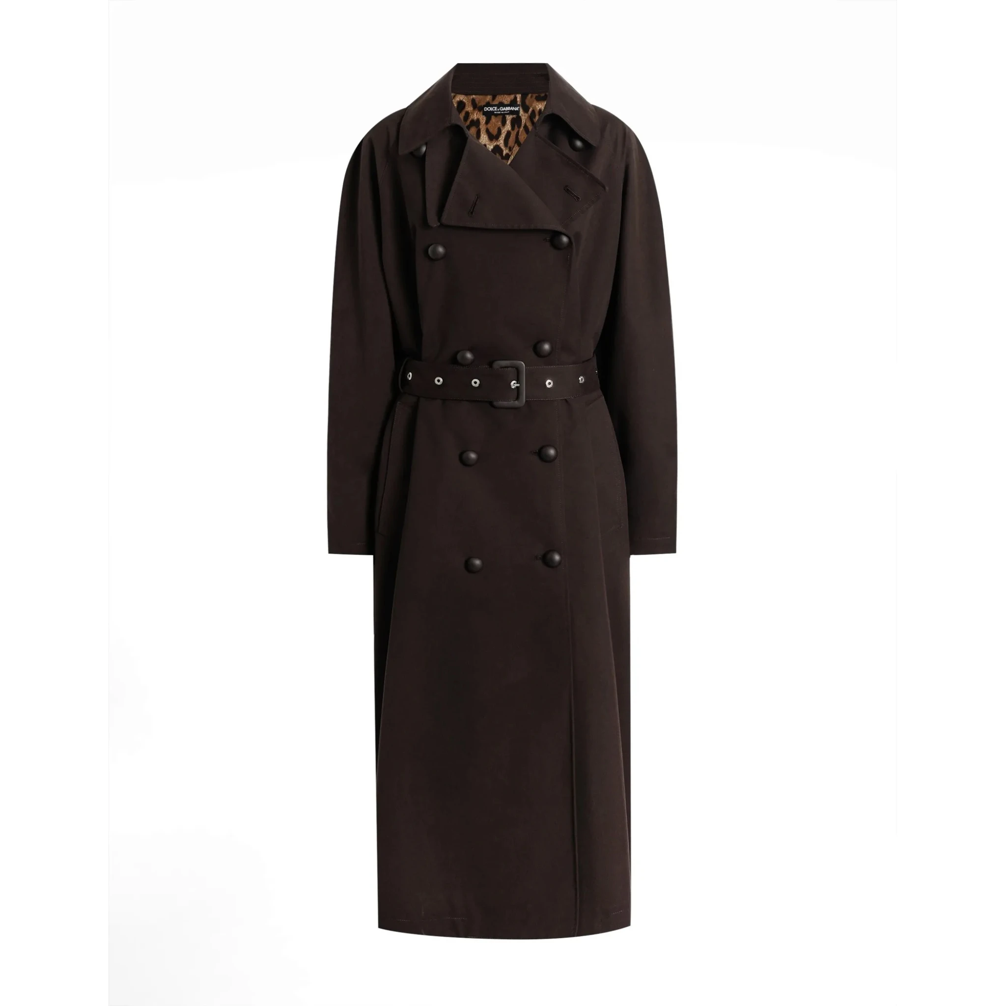 معاطف دولتشي آند غابانا باللون البني الداكن