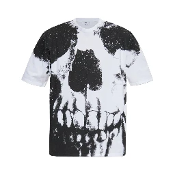 Skull-print cotton-jersey