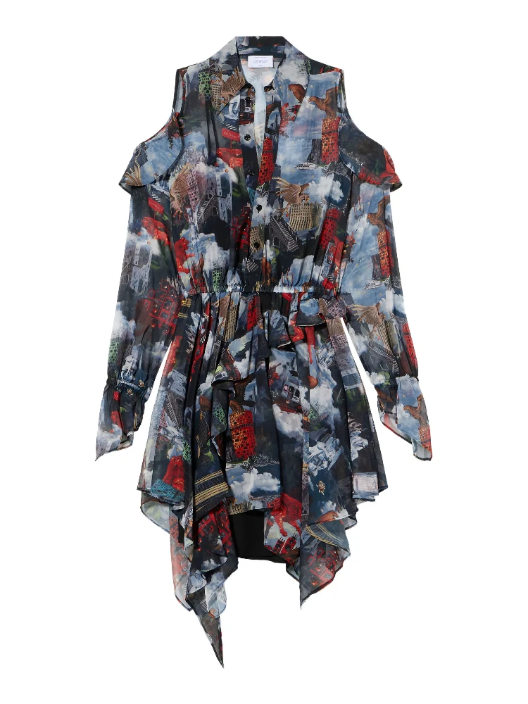 Off White Dresses MultiColour