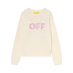 Off White Sweaters Beige
