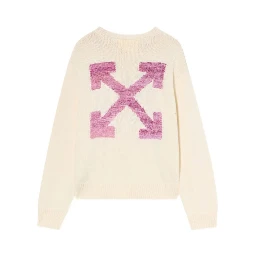 Off White Sweaters Beige