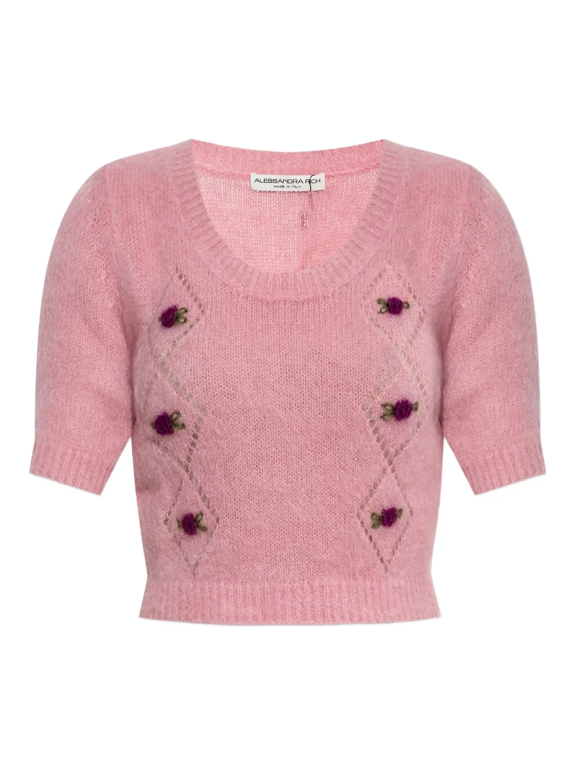 Alessandra Rich Sweaters Pink