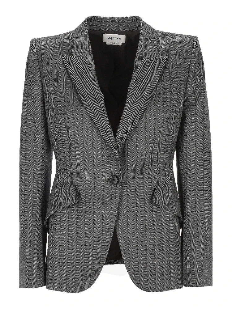 Alexander McQueen Jackets Grey