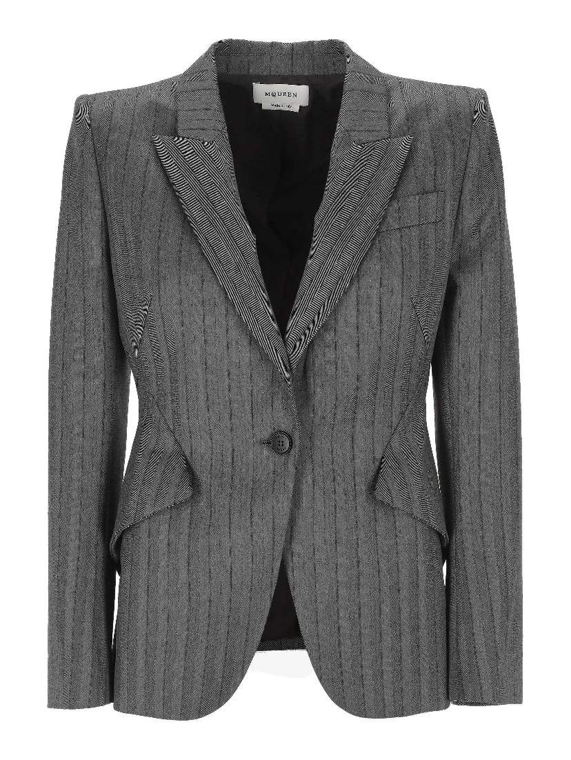 Alexander McQueen Jackets Grey