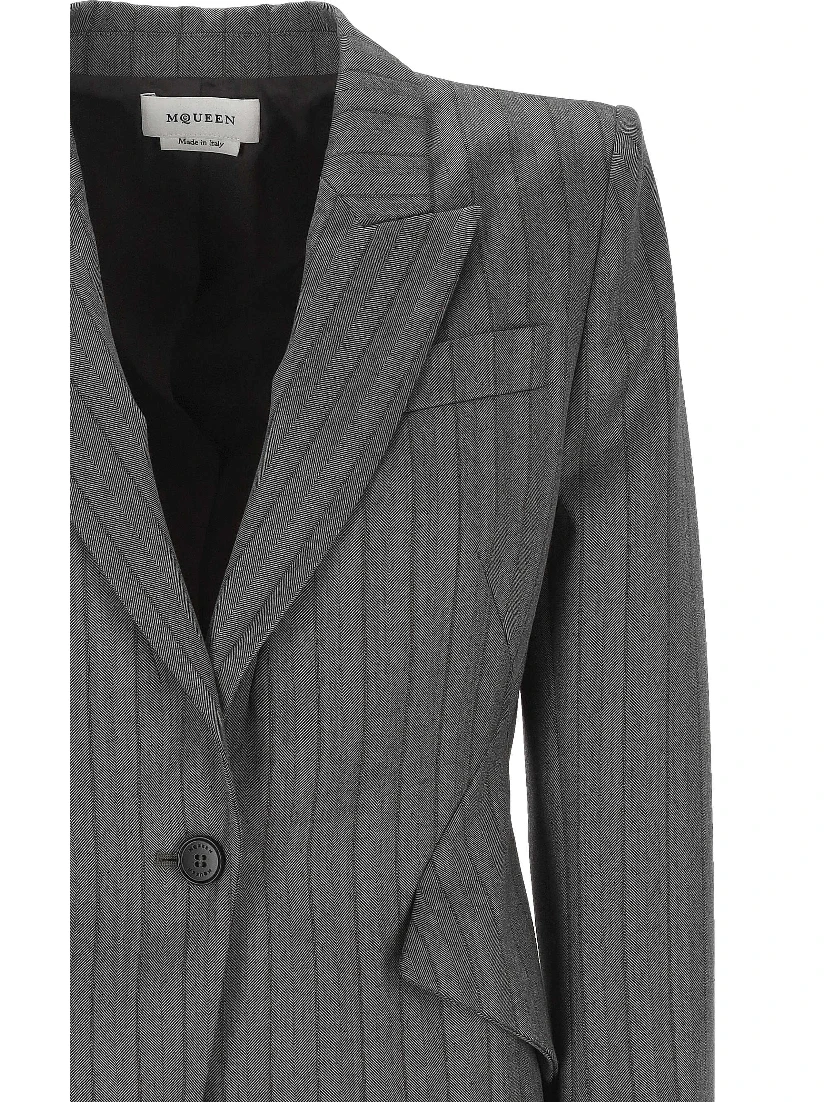 Alexander McQueen Jackets Grey