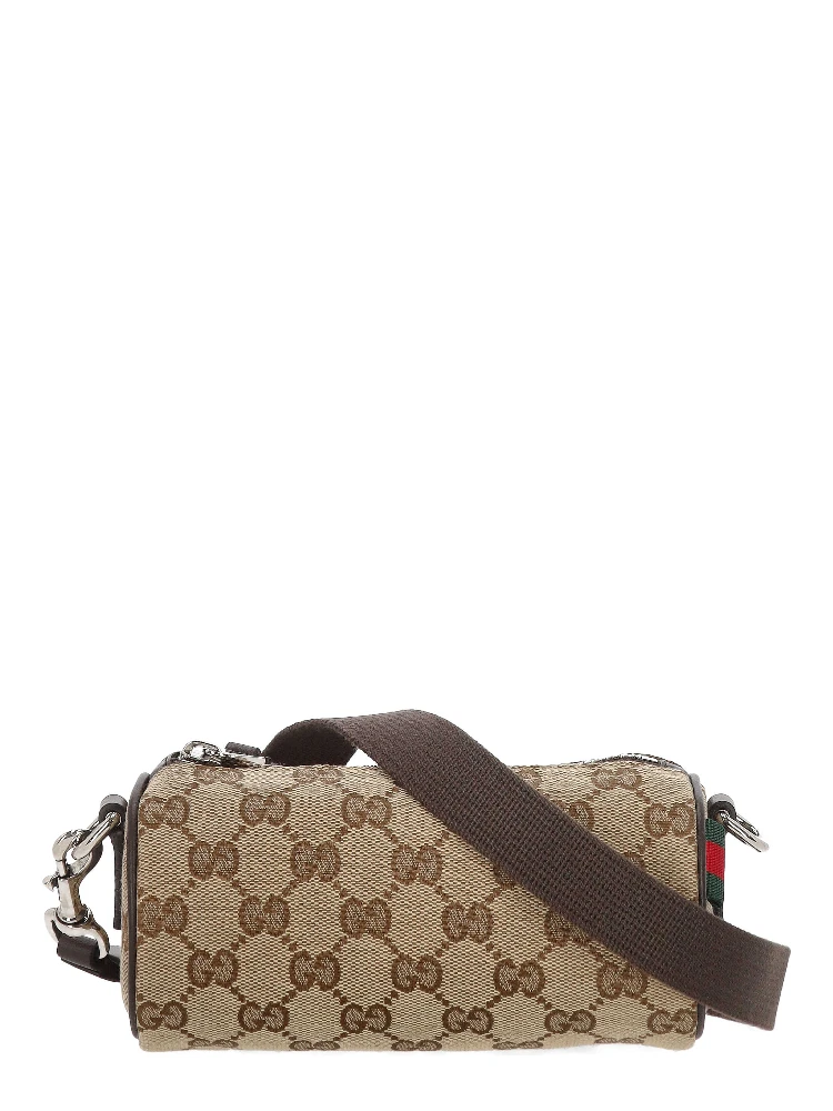 GG canvas mini cylinder bag